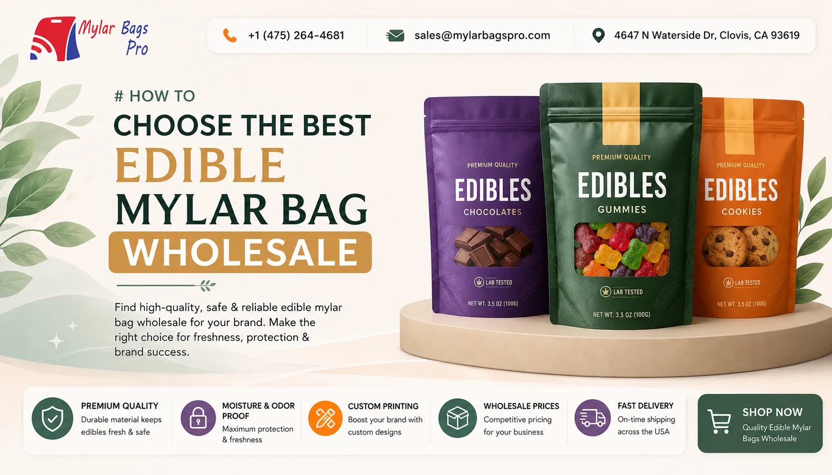 How to Choose the Best Edible Mylar Bag Wholesale